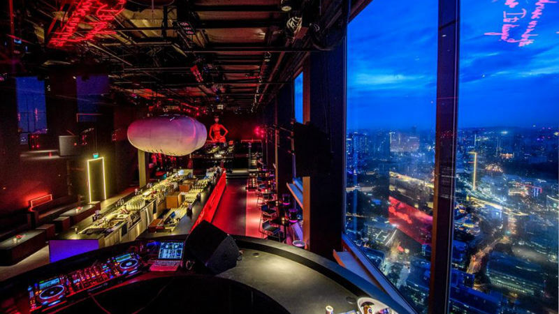 Bar Rouge Singapore View