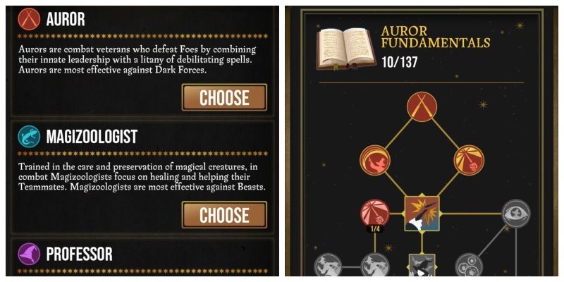 Harry Potter wizards unite guide singapore professions