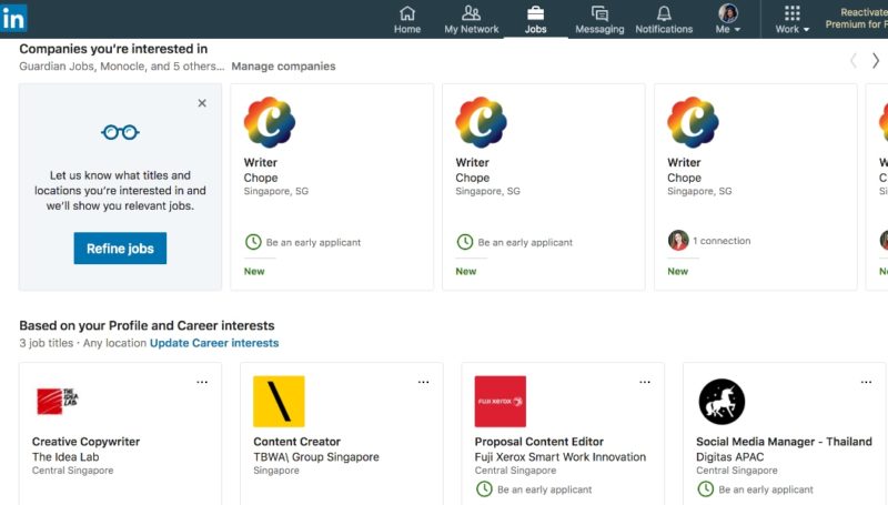 Job seeker 14 - online