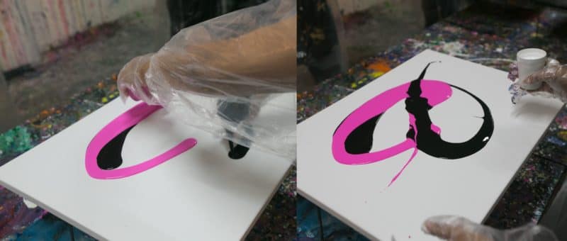 Splat Paint House first pour